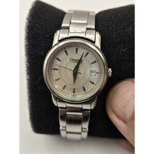 Caravelle by Bulova Ladies' 26mm Stainless Steel Watch. New Battery. 6" Band.